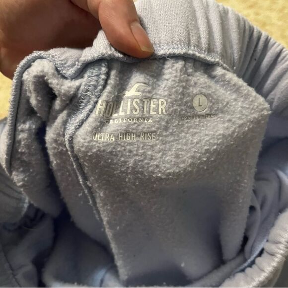 hollister light blue sweatpants size large - Picture 2 of 3